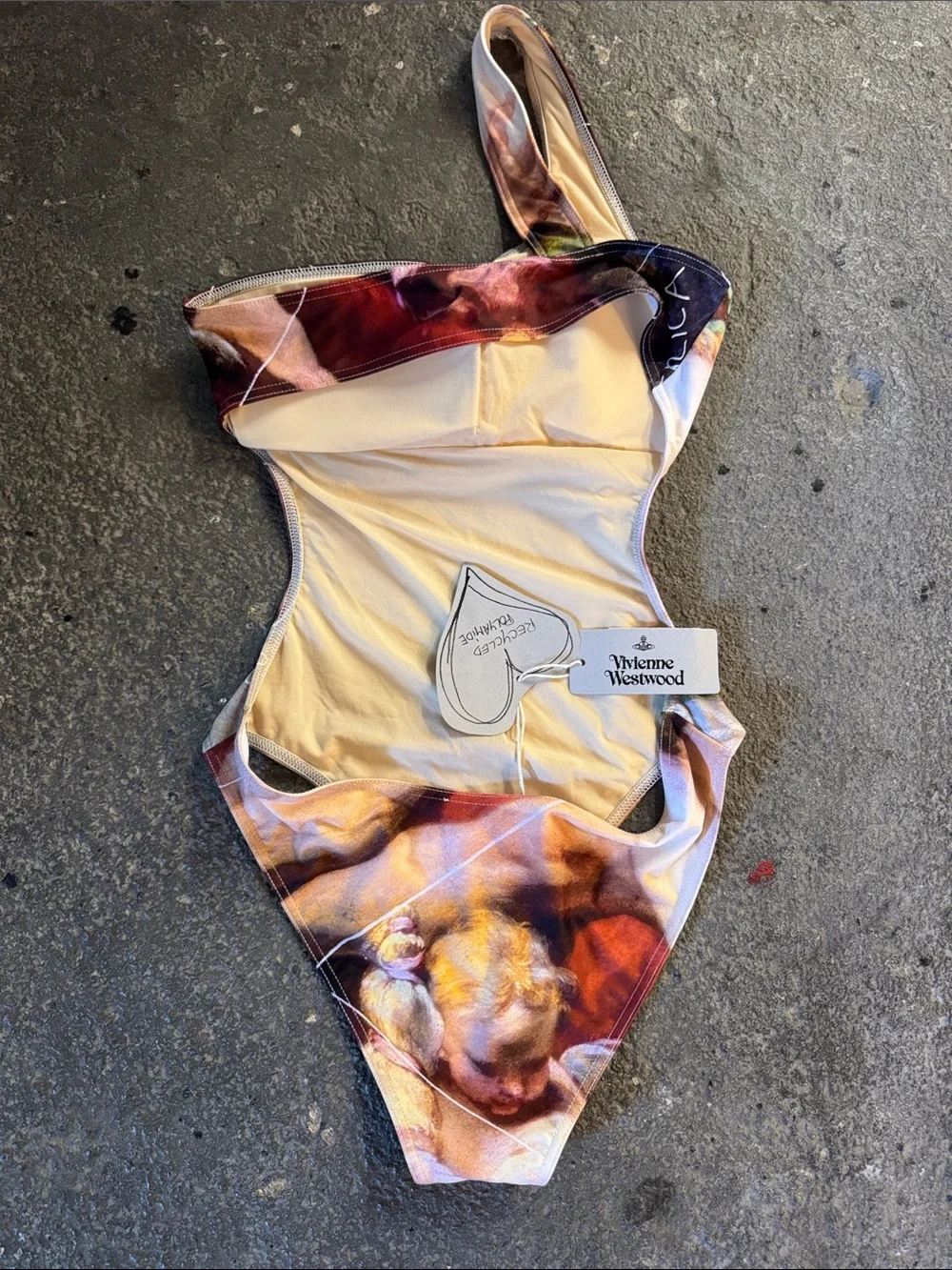 Vivienne Westwood The Kiss One Shoulder Swimsuit NWT Size M